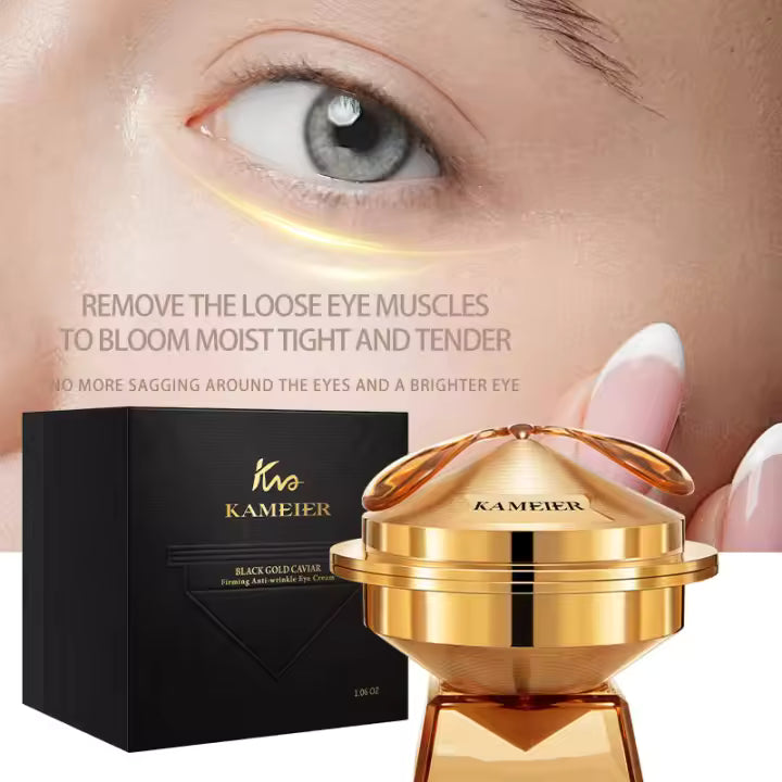 Kiss Kameier Black Gold Caviar Firming Anti-Wrinkle Eye Cream, 1.06 oz.