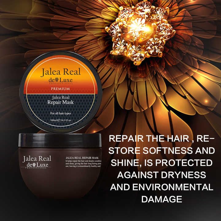 Jalea Real de Luxe Premium Hair Repair System, Hair Mask 8.45 fl oz, Oil Hair & Body Serum 3.38 fl oz