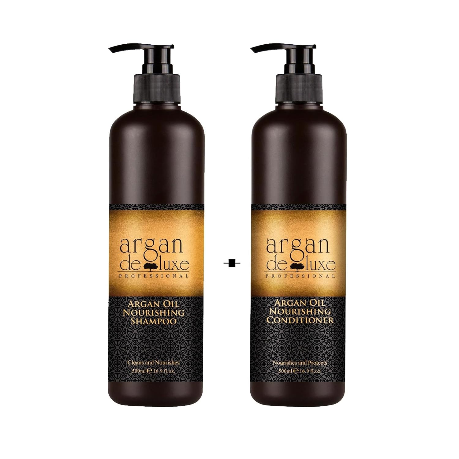 Hair Care Bundle - Includes Shampoo, Conditioner, Shine Spray, Hydrating Mask, Body Serum with 100% Pure Organic Moroccan Oil - Restores Shine and Softness for All Hair Types