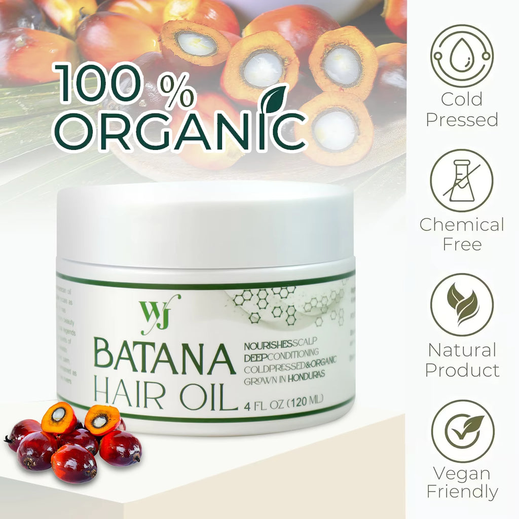 organic 100% batana hair Growth/pure Elaeis Oleifera natural cold press extraction methode /dr sebi scalp care hair Shine treatment for men and women/no burnt smell.