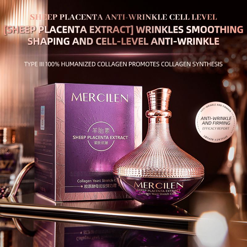 Mercilen Sheep Placenta Extract Collagen Cream – Anti‑Aging Moisturizer for Deep Hydration & Youthful Skin (All Skin Types)