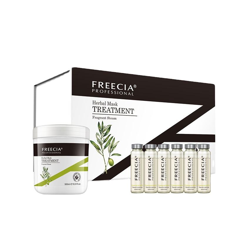 Professional Freecia Herbal Protein Hair Mask Treatment Kit – Deep Repair Tratamiento Capilar