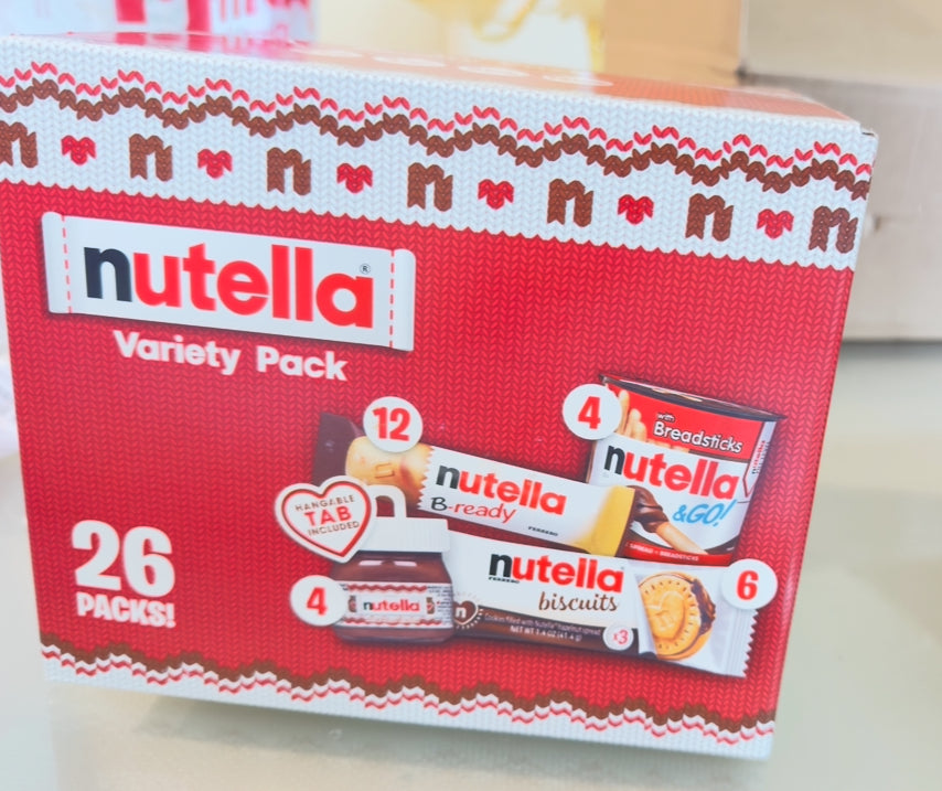 Nutella  variety parck with gift box perfect for holyday.