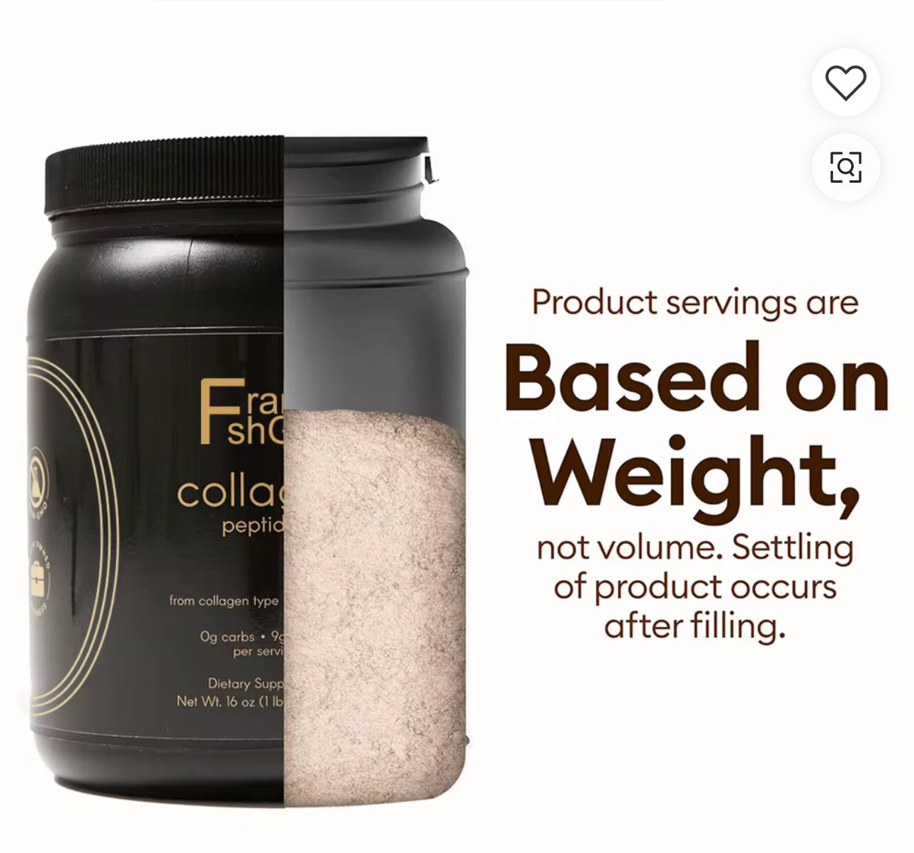 Unflavored Hydrolyzed Collagen Peptides Powder 16 oz – Premium Protein Supplement, Mixes Easily in Coffee & Smoothies, Clean Formula