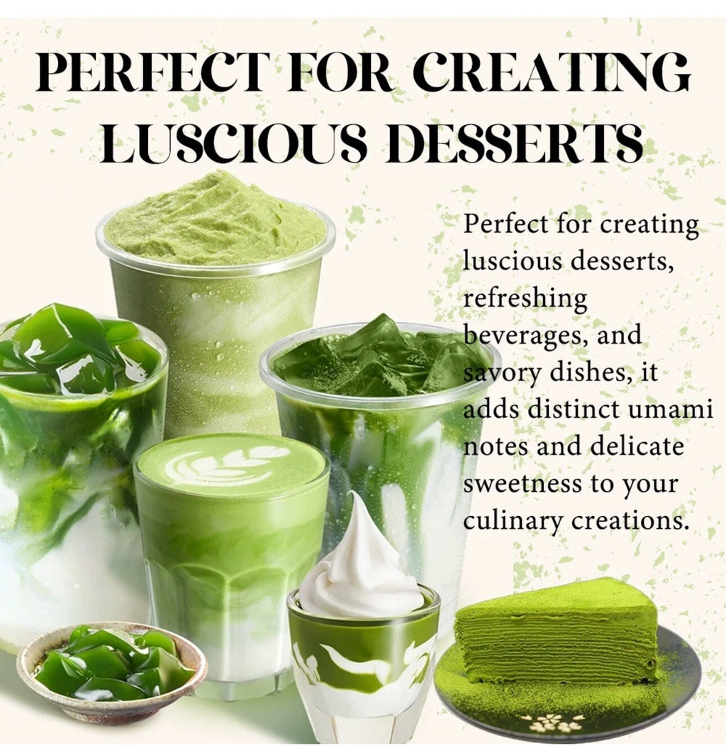 W&J nature wellness Quality Pure Matcha Powder100% Organic Japan Matcha Green Tea Certified Macha Ceremonial Grade  pwder  packn of 2