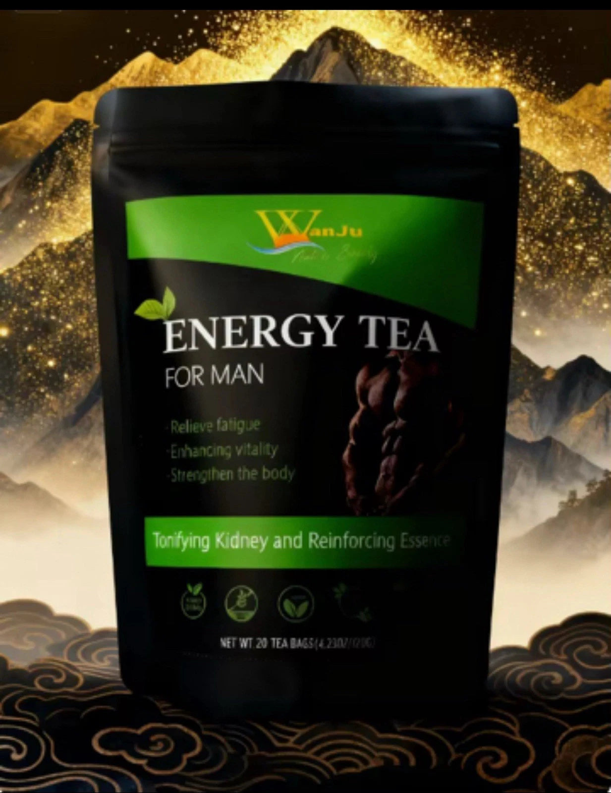 Energy tea for man Relieve fatigue Enhancing Vitality + strengthen the body.